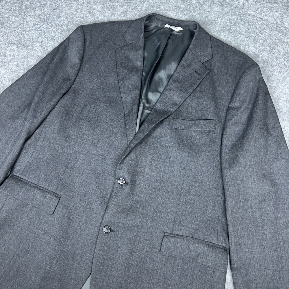 Joseph & Feiss Blazer Mens 48 Long Gray Wool Sport‎ Coat 2 Button Suit Jacket